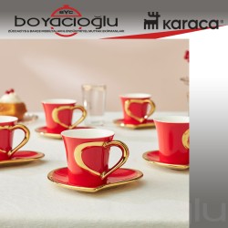 KARACA KALPTEN 6LI KAHVE FİNCAN TK