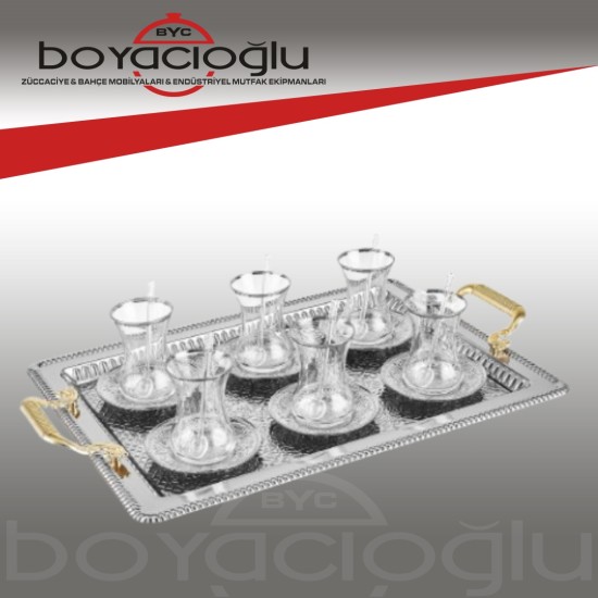 KARACA DENİZ TEPSİLİ ÇAY SET 19PRÇ KARACA DENİZ TEPSİLİ ÇAY SET 19PRÇ