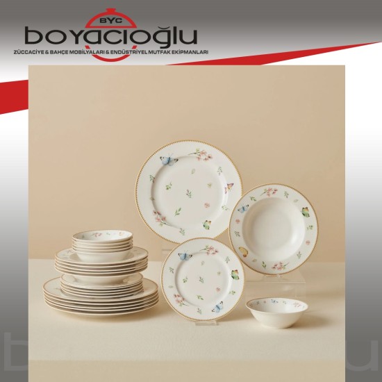 KARACA FOREVER BONE FLY 24PRÇ YEMEK TAKIMI