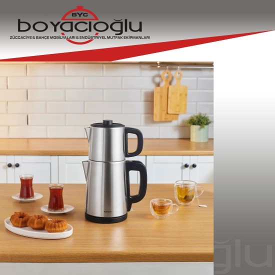 KARACA TEABIG INOX 2IN1 ÇAY MAKİNESİ KARACA TEABIG INOX 2IN1 ÇAY MAKİNESİ
