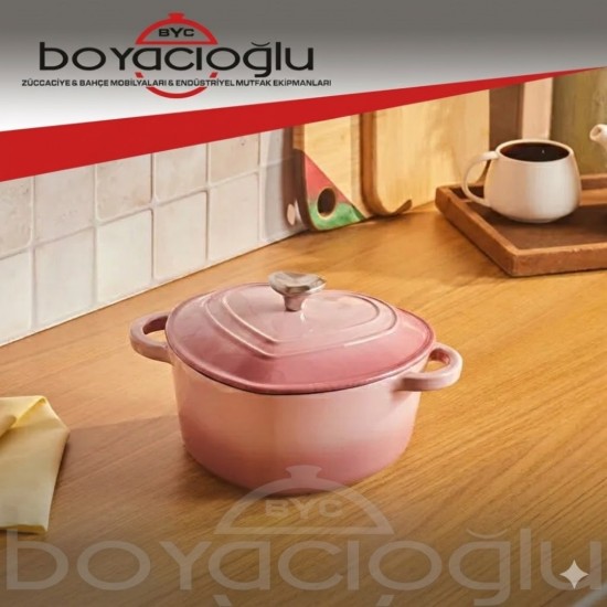 KARACA LOVE DÖKÜM TENCERE DERİN 16CM