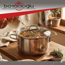 KARACA POWERSTEEL ÇELİK TENCERE DERİN 26CM