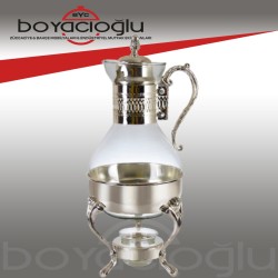 101Q9972 GÜMÜŞ CAMLI SEMAVER 32CM 1,5LT