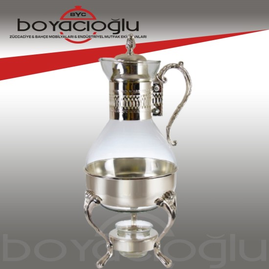 101Q9972 GÜMÜŞ CAMLI SEMAVER 32CM 1,5LT 101Q9972 GÜMÜŞ CAMLI SEMAVER 32CM 1,5LT