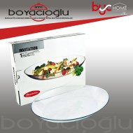 10336 PAŞABAHÇE İNVİTATİON OVAL TABAK 33 CM. (KL4)