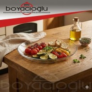 10358 PAŞABAHÇE İNVİTATİON OVAL CAM TABAK 25 CM. (KL13)