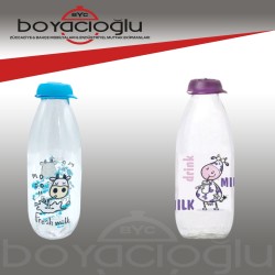 HEREVİN DESENLİ SÜT ŞİŞESİ 1LT