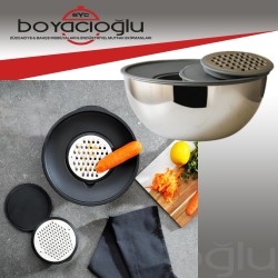 GÜLSAN RENDELİ KARIŞTIRMA KABI 28CM