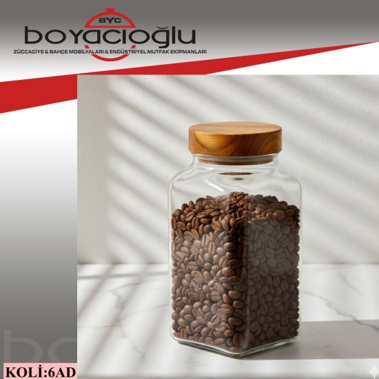 HEREVİN 133017-156 KARE KAVANOZ 3LT