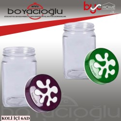 HEREVİN 137017-000 KARE CAM KAVANOZ 3LT