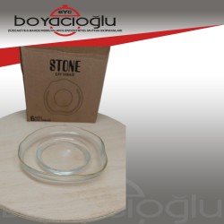 GLASSCOM 14181 STONE ÇAY TABAK 6LI