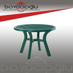 SİESTA TRUVA 105CM YUVARLAK MASA YEŞİL