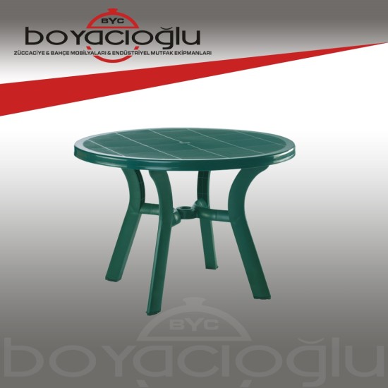 SİESTA TRUVA 105CM YUVARLAK MASA YEŞİL
