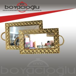 JOKER CENGİZ 2Lİ AYNALI TEPSİ