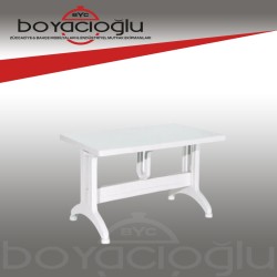 MEVSİM 80X140 PLASTİK AYAKLI MASA BEYAZ