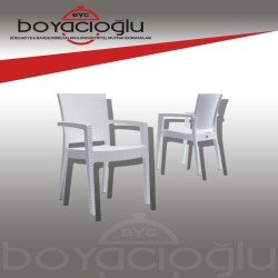 NOVUSSI PARİS RATTAN KOLTUK BEYAZ