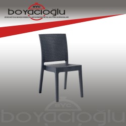 NOVUSSI NİCE RATTAN SANDALYE ANTRASİT