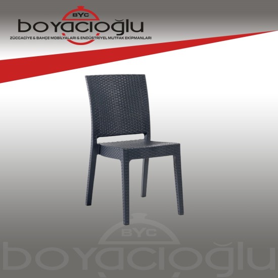 NOVUSSI NİCE RATTAN SANDALYE ANTRASİT NOVUSSI NİCE RATTAN SANDALYE ANTRASİT