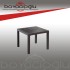 NOVUSSI 90X90 CAMSIZ MASA KAHVERENGİ