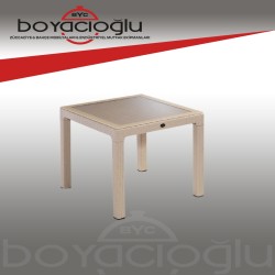 NOVUSSI 90X90 CAMLI MASA CAPPUCCINO