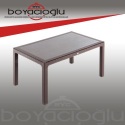NOVUSSI 90x150  CAMLI MASA KAHVERENGİ