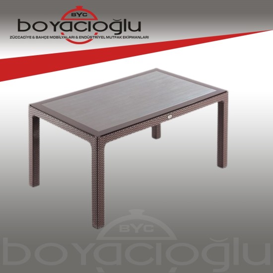 NOVUSSI 90x150 CAMLI MASA KAHVERENGİ NOVUSSI 90x150 CAMLI MASA KAHVERENGİ