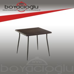 NOVUSSI CARMEN RATTAN MASA KAHVERENGİ 80X80