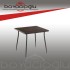 NOVUSSI CARMEN RATTAN MASA KAHVERENGİ 80X80