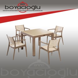 NOVUSSİ REGNUM 4'LÜ SET CAPPUCCINO/ ÇÖLKAHVE 