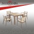 NOVUSSİ REGNUM 4'LÜ SET CAPPUCCINO/ ÇÖLKAHVE 