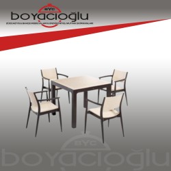 NOVUSSİ SEGİNUS 4'LÜ SET KAHVERENGİ / CAPPUCCINO