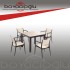 NOVUSSİ SEGİNUS 4'LÜ SET KAHVERENGİ / CAPPUCCINO