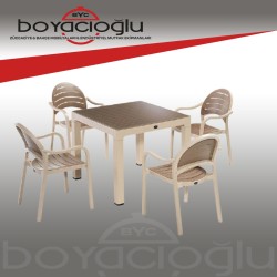 NOVUSSİ SENZA 4'LÜ SET ÇÖL KAHVE / CAPPUCCINO
