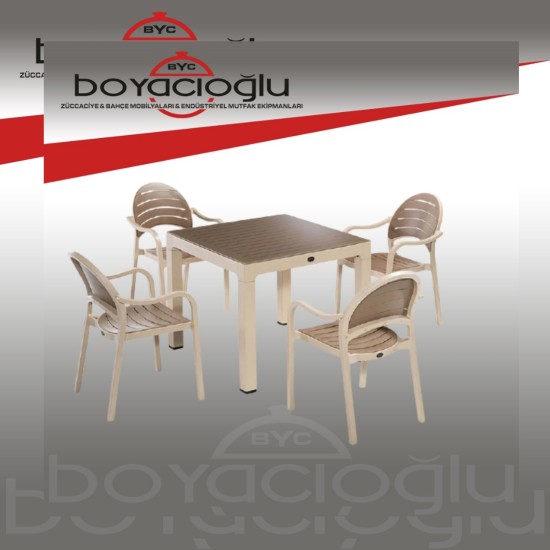 NOVUSSİ SENZA 4'LÜ SET KAHVERENGİ / CAPPUCCINO
