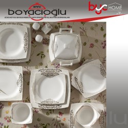 KARACA NAZENDE CREAM 60 PRÇ YMT KARE