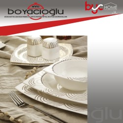 KARACA FİNE BONE ZEUGMA YEMEK TAKIMI 60 PRÇ YUV.