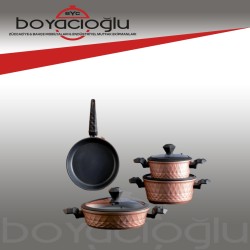 KARACA BIO DIAMOND 7PRC TENCERE SETI-ROSEGOLD