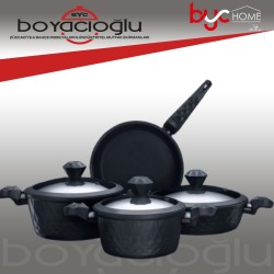 KARACA BIO DIAMOND ANTIBAKTERIYEL KULP 7 PRC TENCERE SETI