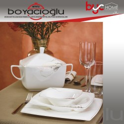KARACA FINE PEARL ERA KARE YEMEK TAKIMI 62 PRÇ