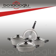KARACA BIOGRANIT GREY NEW TENCERE SETİ 7PRÇ