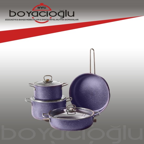 KARACA BIOGRANIT STELLPLUS TENCERE SETİ 7PRÇ