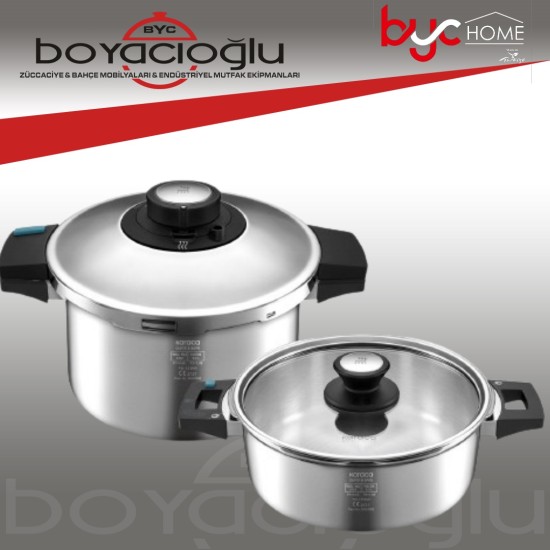 KARACA QUICK AND SAFE 4+6L DÜDÜKLÜ TENCERE SETİ KARACA QUICK AND SAFE 4+6L DÜDÜKLÜ TENCERE SETİ