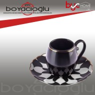 KARACA GEOS 6LI KAHVE FİNCAN TK.