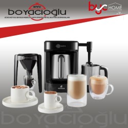 KARACA HATIR BARISTA STEEL CAPPUCCINO VE TÜRK KAHVE MAKİNESİ SHINY BLACK