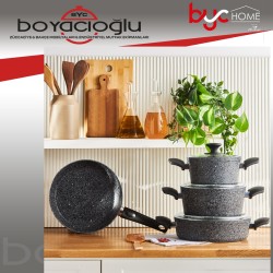 KARACA BİOGRANİT ROCK TENCERE SETİ 7PRÇ