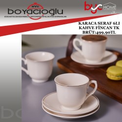 KARACA SERAF 6LI KAHVE FİNCAN TK