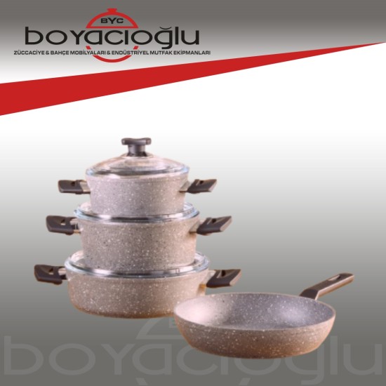 KARACA URAZ GRANİT TENCERE SETİ 7 PRÇ