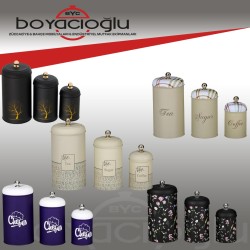 BUENOS DESENLİ METAL ERZAK KABI 3LÜ