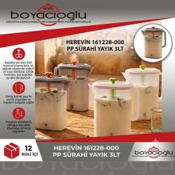 HEREVİN 161228-000 PP SÜRAHİ YAYIK 3LT