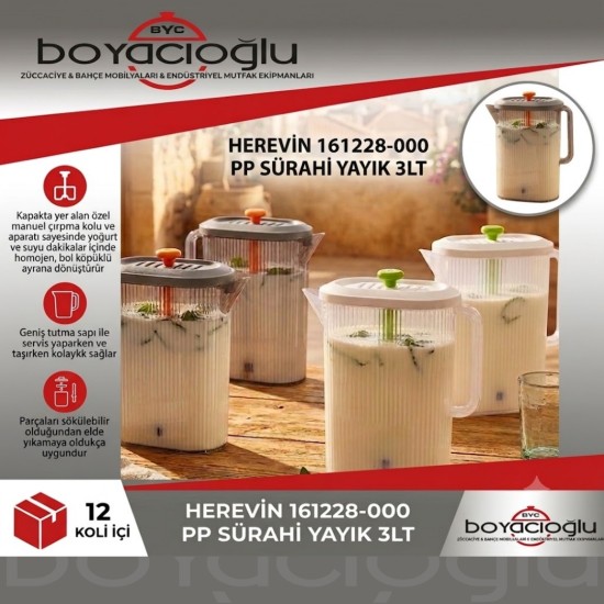 HEREVİN 161228-000 PP SÜRAHİ YAYIK 3LT